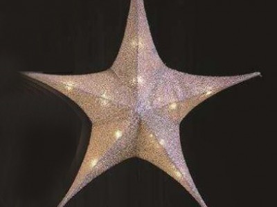 Faltstern silber D 65 cm